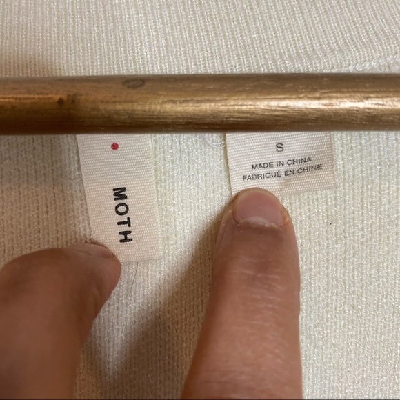 Anthropologie Moth- Mixed Media Cardigan Sweater - Picture 4 of 7